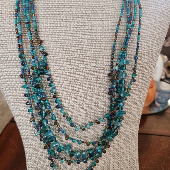 Stuffed Decorative Mason Jar Set with Autumn Leaves And 2 NECKLACES - Picture 7 of 7